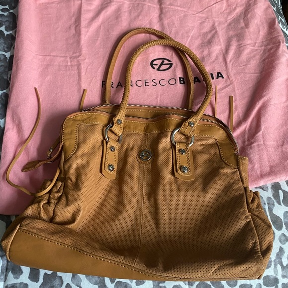 Francesco Biasia tan shoulder bag